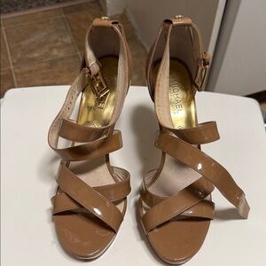 Michael Kors Brown Strappy Heels